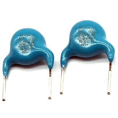 Qualität  Safety DE1E3KX152MB5BA01 Standard Capacitor 1.5 NC 1500PF 152M 250V 400V X1 Y1 10mm usine
